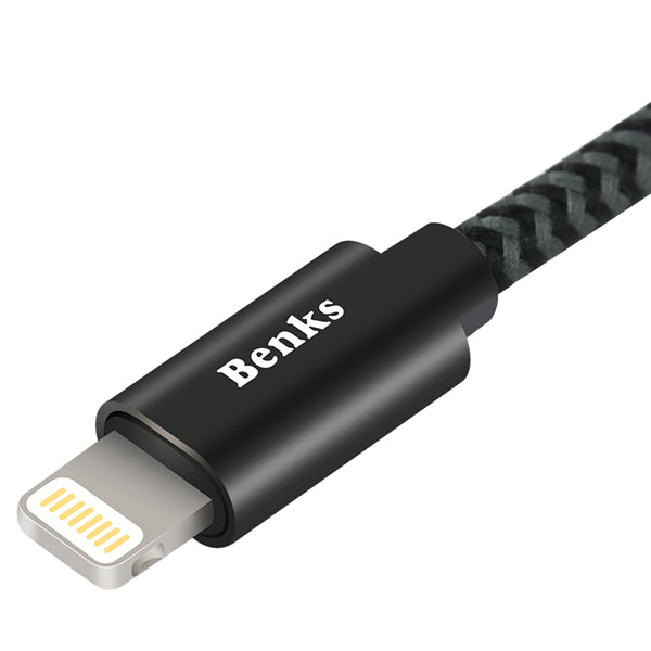Benks M07 2.4A Braided Lightning for Fast Charging Data Cable For iPhone X 8 Plus 7 6 5s
