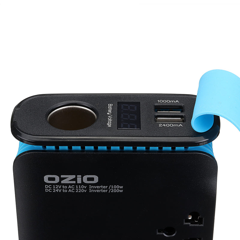200W Double USB Power Inverter 12V To 220V Converter Plug Power Outlet Chargers