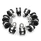 10Pcs 12mm Stainless Steel & Rubber Lined Retaining Hose P Clips Clamp