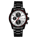 CURREN 8016 Decorative Three Dials Full Steel Quartz Watches Business Style Men Wrist Watch