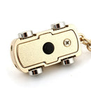 LED Light Mini Car Key Chain Ring Charm Luxury Couple Men Gift