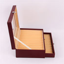 24 Pens Fountain Display Case Holder PU Leather Storage Collector Organizer Box Desktop Organizer
