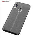 Bakeey Anti-fingerprint Litchi Silicone Soft Protective Case for Xiaomi Redmi 7/ Redmi Y3