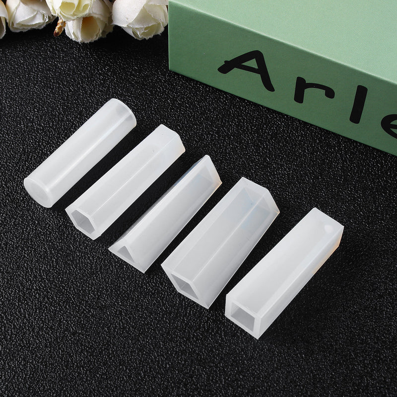 68Pcs DIY Geometric Resin Casting Mould Silicone Craft Making Mould Jewelry Molds Kit