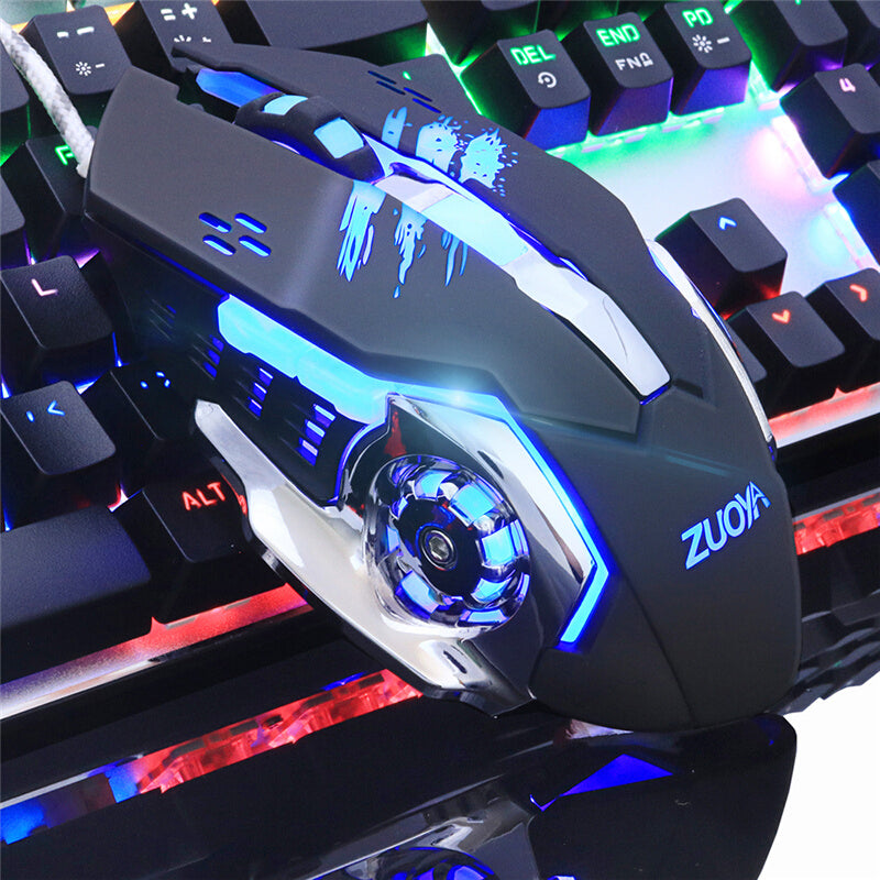 ZUOYA MMR4 Wired Mouse Gamer Mice LED Desktop Gaming Computer Optical Game Mice For Laptop PC Computer Support LOL Macro Programming