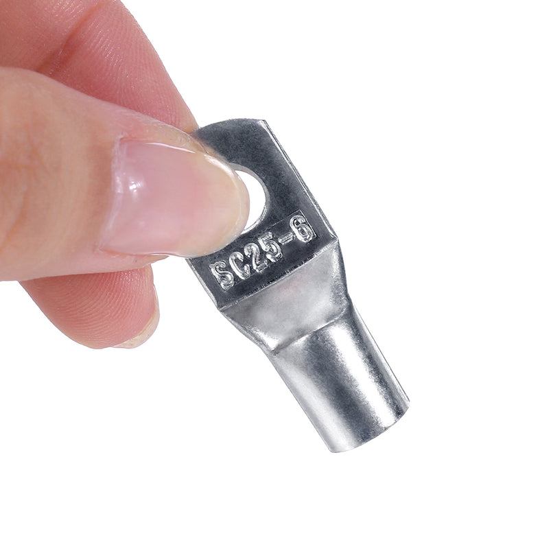 60PCS SC Tinned Copper Lug Ring Wire Connectors Bare Cable Terminals