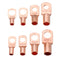 60Pcs SC Bare Terminals lug Tinned Copper Tube Lug Ring Seal Battery Wire Connector Bare Cable Crimped/Soldered Terminal Kit