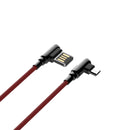 LIDNO 2.4A Type-C Micro USB Fast Charging 90 Degree Elbow Data Cable for Huawei P30 Pro Mate 30 5G Xiaomi 9Pro Redmi K30 S10+ Note 10 5G Oneplus 7T Pro
