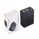 Black/White Assembled Exclouse Case + Quiet Cooling Fan + Heatsink Support GPIO or Camera