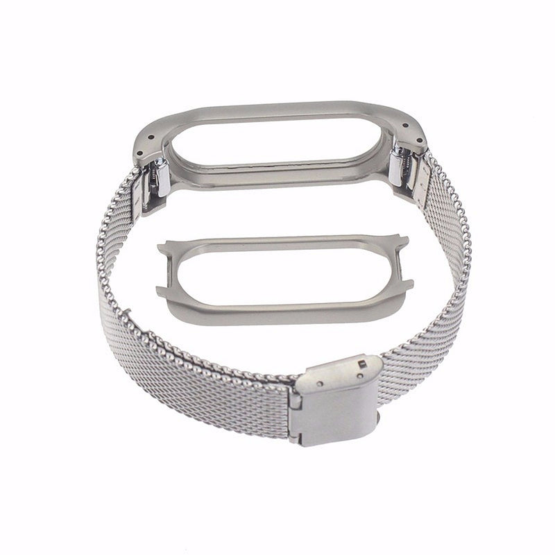 Replacement Stainless Steel Frame Bracelet Wristband For Xiaomi Miband 2
