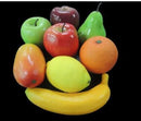 8PCS Lifelike Artificial Plastic Fruit Kitchen Fake Display Home Food Decor
