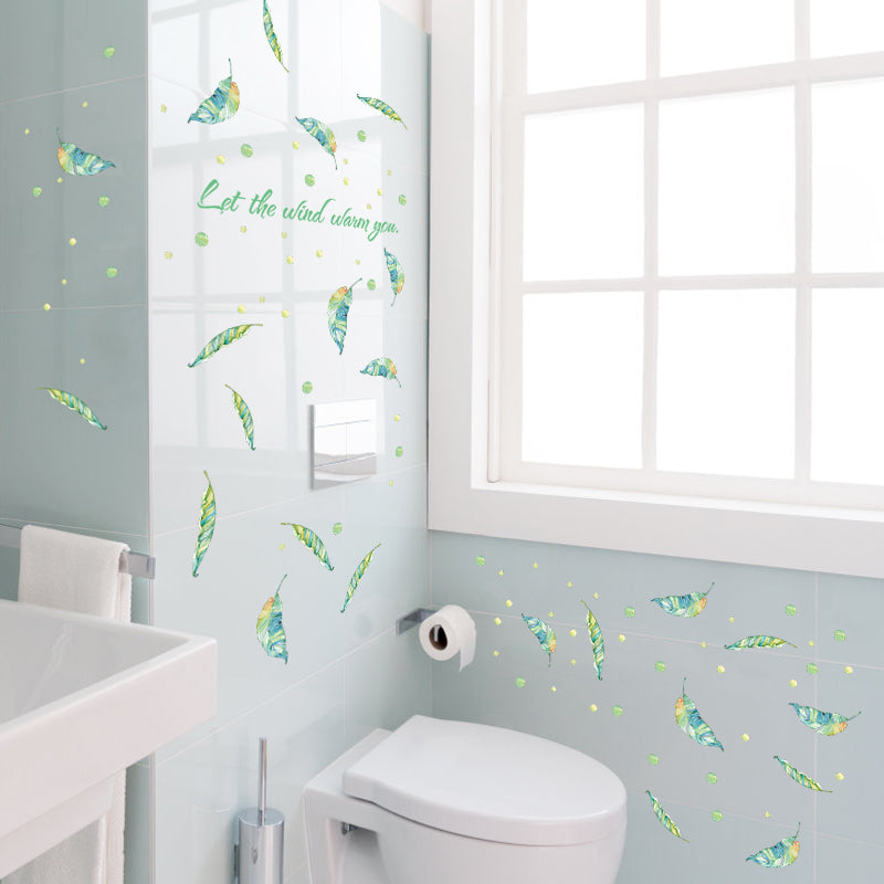 Miico SK7183 Glass Door Stickers Bathroom Decorative Stickers Cabinet Stickers Wall Stickers DIY Sticker