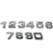 3D Emblem Badge Sticker Number Letter DIY Sticker
