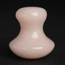Natural Rose Quartz Mushroom Gua Sha Scraping Massage Tool Crystal Jade Massage Stone for Facial SPA Relaxing Gua Sha Borad Manual Massager
