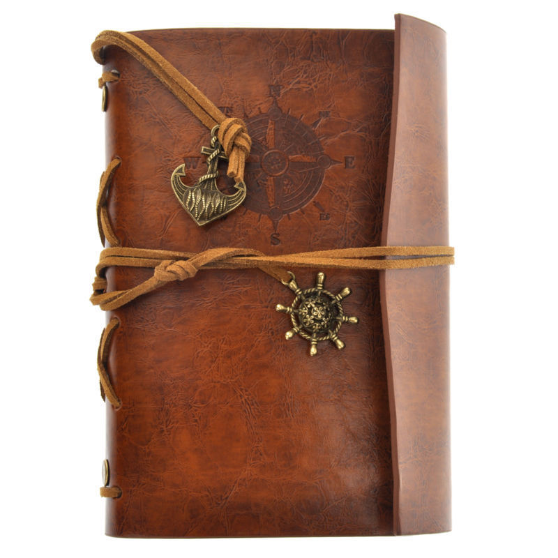 Creative retro imitation leather notebook loose-leaf traveler notebook pirate diary