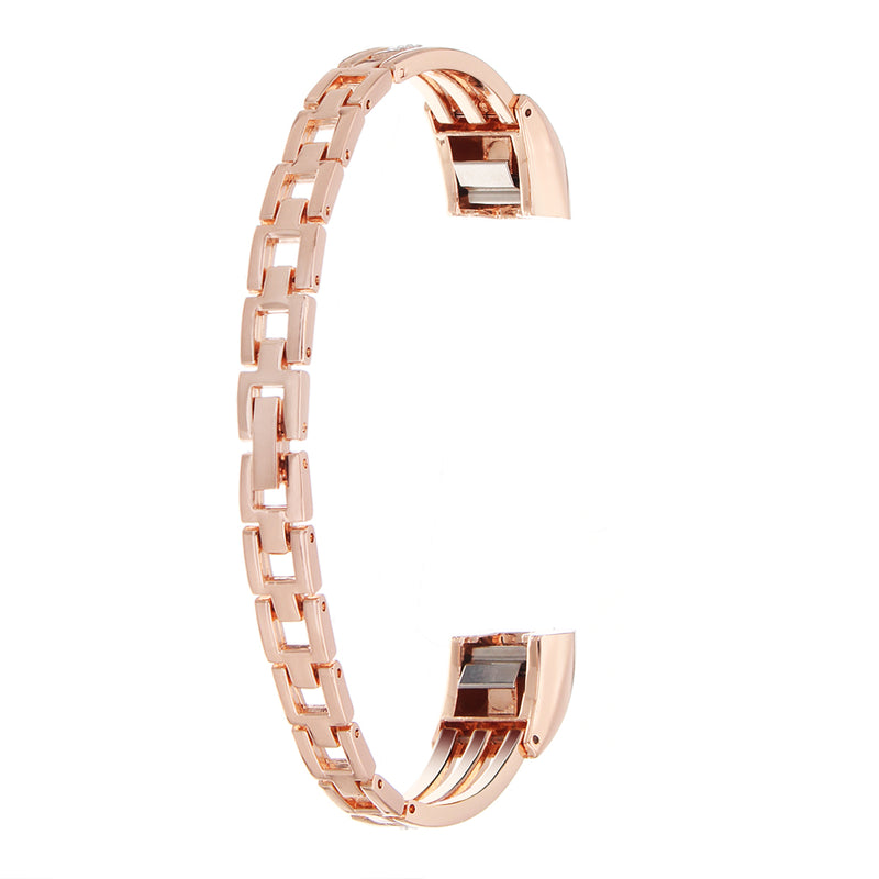 Stainless Steel Jewelry Watch Wristband Release Replacement For Fitbit Alta/HR