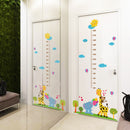 Miico SK9340 Giraffe And Elephant Painting Heights Sticker Children's Room And Kindergarten Decorative Wall Sticker