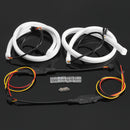 2PCS 60cm Switchback LED Strip Light Headlight DRL Turn Signal Guide Lamp Dual Color
