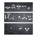 Different Skull Heads DIY Horror Wall Art Giant Wall Clock Big Needle Frameless Zombie Heads Large Wall Watch Halloween Decor