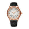 YAZOLE 447 Metal Case Texture Dial Calendar Display Fashion Leather Band Men Quartz Watch