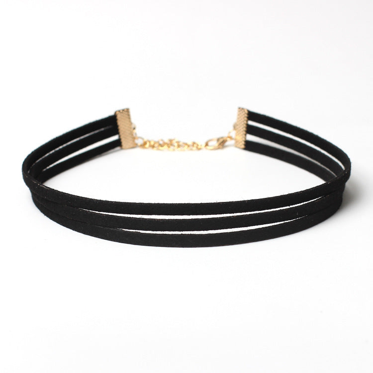 Lace Line Collar Necklace Combination Collar Choker Set