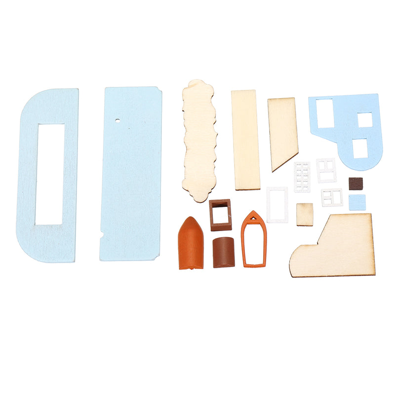 3D Wooden Puzzle DIY Miniature Doll House LED Light Dream Box Theatre Kit Christmas Birthday Gifts