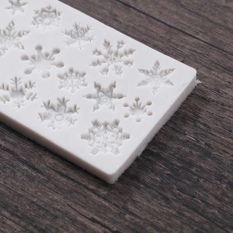 Christmas Snowflake Silicone Mold DIY Baking Fondant Cake Chocolate Decorations