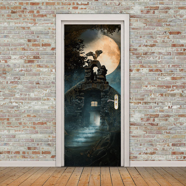 Miico MT004 Halloween Sticker Door Stcikers Removable Wall Sticker - Room Decoration