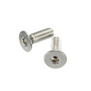 Suleve M4SH2 50pcs Metric M4 Stainless Steel Countersunk Flat Head Hex Socket Cap Screw Bolts