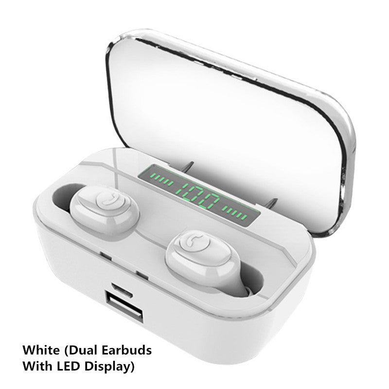 G6S Dual bluetooth 5.0 TWS Earphone LED Digital Display IPX7 Deep Waterproof Binaural Call Headset With 3500mAh Power Bank