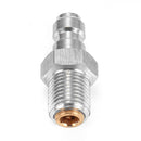 Paintball PCP Fill Nipple Adapter Stainless Steel 8mm Thread One Way Foster Connector 1/8'' BSPP