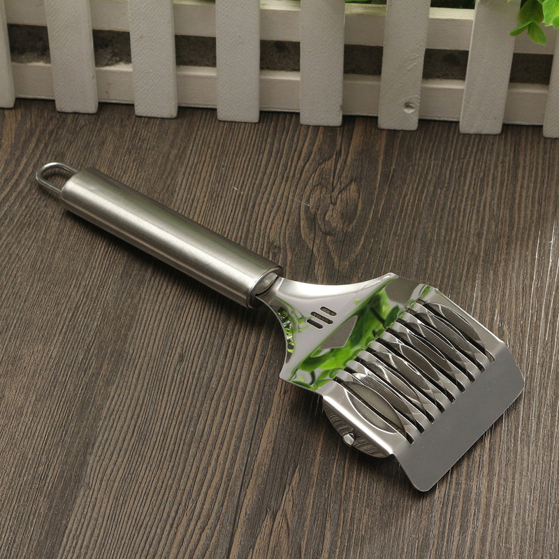 Spaghett Noodle Maker Lattice Roller Dough Cutter Tool Stainless Steel