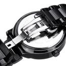 LIGE LG9876 Special Skull Pattern Three-needle Stainless Steel Quartz Watch Men Watch