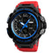SKMEI 1343 Digital Watch Dual Display Chronograph 3 Time Waterproof Alarm Digital Quartz Wrist Watch