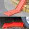 Rubber Car Snow Tires Grip Tracks Foldable Skid Plate Chain Universal Orange