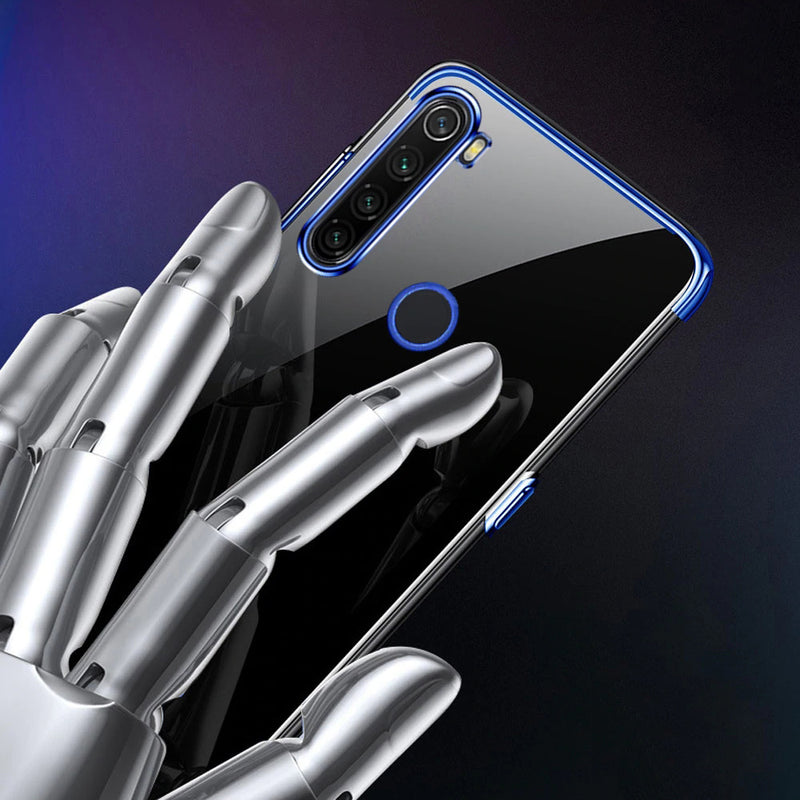 Bakeey Plating Shockproof Transparent Ultra-thin Soft TPU Protective Case for Xiaomi Redmi Note 8T
