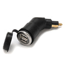 5V 3.3A Dual USB Power Adapter Plug for BMW Motorcycle Charger Socket for iPhone