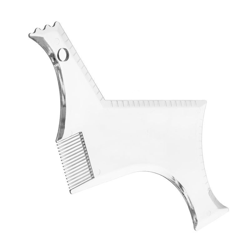 Men's Beard Styling Shaping Liner Template Tool Portable Beard Stencil Comb