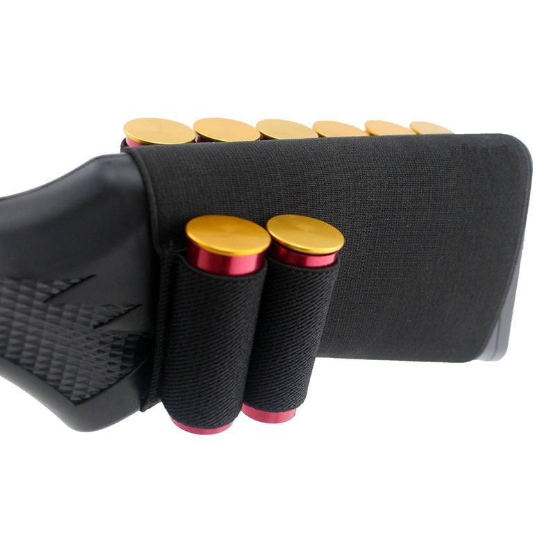 Nylon 6+2 Rounds Buttstock Cheek Rest Tactical Molle Magazine Pouch Cartridge Clip Gun Accessories