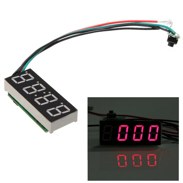 DC 7-30V Digital LED Clock For Car Truck Motorcycle Motor 24 Hour Time