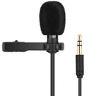 Yanmai R955 Lavalier Omnidirectional Double Condenser Microphone Clip-on Lapel Condenser Microphone For Gopro Camera Phones