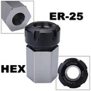 Hard Steel Hex ER-25 Collet Chuck Block CNC Lathe Tool Holder