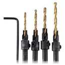 Round Shank Chamfer Drill Bit Set Quick Change Woodworking Countersink Drill Bit Reamer
