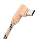 Nylon Braided 20cm 2.4A Type-C Charging Cable for Samsung Xiaomi Huawei