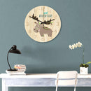 Loskii CC031 Creative Cattle Pattern Wall Clock Mute Wall Clock Quartz Wall Clock For Home Office Decorations