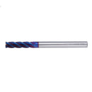 Drillpro 4 Flutes R0.5 Ball Nose Milling Cutter HRC60 Tungsten Carbide NACO Coated Milling Cutter CNC Tool
