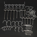 50Pcs Pegboard Display Hooks Assortment Kit  Store Organizing Tools
