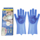 AUGIENB Magic Silicone Rubber Dish Washing Gloves Eco-Friend Semi-permanent Scrubber Cleaning Glove