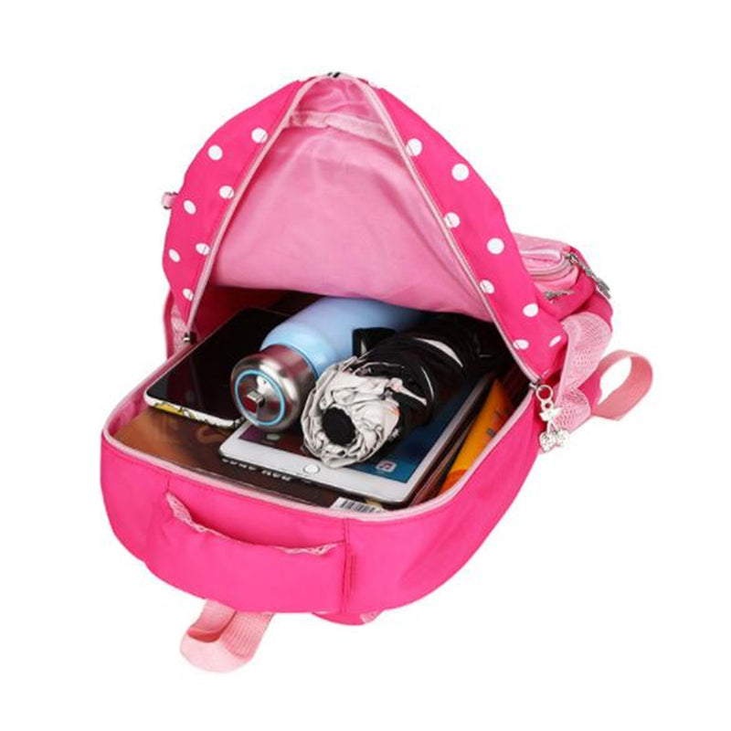 22L Cute Kids Children Girl Backpack Waterproof Nylon School Book Rucksack With Pencil Bag