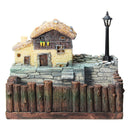 Lighting Glasse's Cabin Pot Craft Ornaments Magic Lantern House Planter Bonsai Decorations